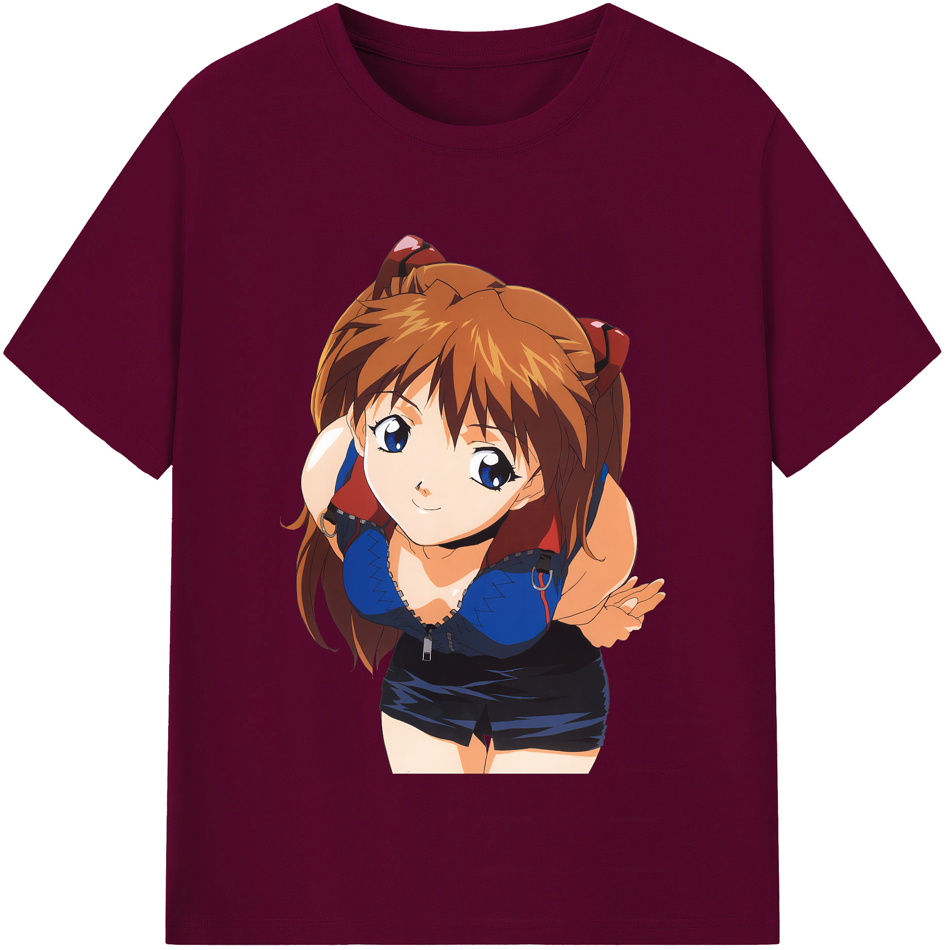 （画像用） EVA 新世紀エヴァンゲリオン レディースカジュアルプリントTシャツ（綿100％）
